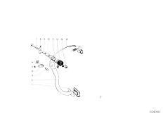 NK 2000ti 4 Zyl Sedan / Pedals/  Pedals Supporting Bracket Brake Pedal
