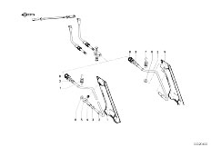 NK 2000tii 4 Zyl Sedan / Pedals/  Accelerator Pedal Rod Assembly