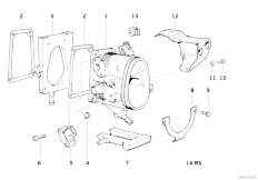 E30 318is M42 2 doors / Fuel Preparation System Throttle Housing Assy Heating Element