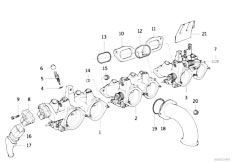 E36 M3 3.2 S50 Coupe / Fuel Preparation System/  Throttle Housing Assembly