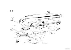 114 2002ti M10 Sedan / Vehicle Trim/  Dashboard Support-2