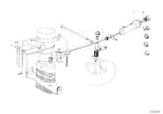 NK 1600 4 Zyl Sedan / Fuel Preparation System/  Carburetor Mounting Parts