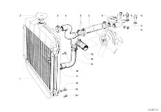 NK 2000tii 4 Zyl Sedan / Radiator/  Cooling System Water Hoses-2
