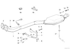 E36 318is M42 Coupe / Exhaust System/  Catalyst Lambda Probe