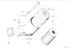 E32 730iL M30 Sedan / Engine/  Lubrication System Oil Filter