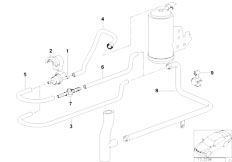 E36 M3 3.2 S50 Sedan / Fuel Preparation System Fuel Tank Breath Valve Disturb Air Valve
