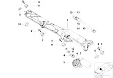 E39 523i M52 Touring / Vehicle Electrical System/  Single Wiper Parts