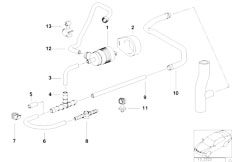 E36 M3 3.2 S50 Sedan / Fuel Preparation System Fuel Tank Breath Valve Disturb Air Valve-2