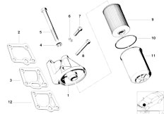 E12 528i M30 Sedan / Engine/  Lubrication System Oil Filter