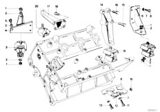 E12 518 M10 Sedan / Engine/  Engine Suspension Damper