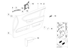 E36 M3 S50 Coupe / Vehicle Trim/  Door Trim Panel Front