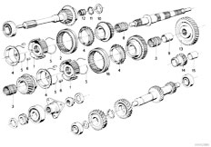 E21 316 M10 Sedan / Manual Transmission/  Getrag 242 Gear Wheel Set Single Parts