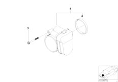 E38 735iL M62 Sedan / Fuel Preparation System/  Throttle Housing Assembly-2