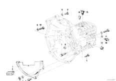 E21 320 M20 Sedan / Manual Transmission/  Gearbox Mounting Parts-2