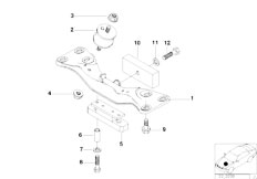 E38 728i M52 Sedan / Engine And Transmission Suspension Gearbox Mounting