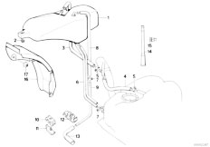 E32 735iL M30 Sedan / Fuel Supply/  Expansion Tank Tubing