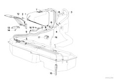 E30 316i M40 Touring / Fuel Supply Expansion Tank Tubing