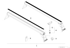 Z3 Z3 M3.2 S54 Coupe / Universal Accessories Rack Support