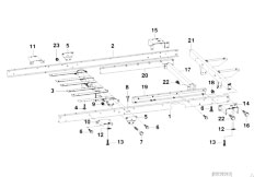 E39 525i M54 Sedan / Universal Accessories/  Trailer Individual Parts Chassis Frame