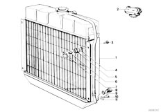 E12 520i M20 Sedan / Engine/  Radiator