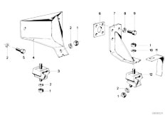 E21 316 M10 Sedan / Engine/  Engine Suspension