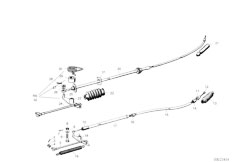 ISE 250 1 Zyl Sedan / Pedals Accelerator Pedal Rod Assembly