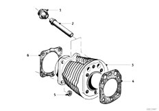 700 700 2 Zyl Coupe / Engine Cylinder