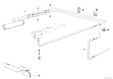 E32 730i M30 Sedan / Fuel Supply Fuel Cooling System