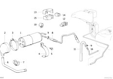 E34 530i M60 Touring / Fuel Supply Activated Carbon Container Tubing