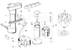 E34 525ix M50 Touring / Fuel Supply/  Sending Unit Assembly Plastic Fuel Tank