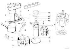 E34 525ix M50 Sedan / Fuel Supply/  Sending Unit Assembly Plastic Fuel Tank