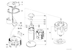 E34 530i M60 Touring / Fuel Supply/  Sending Unit Assembly Metal Tank