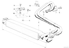 E32 730i M30 Sedan / Radiator Engine Oil Cooling