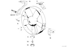 E30 M3 S14 Cabrio / Radiator/  Electric Additional Fan