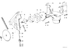 E12 528i M30 Sedan / Engine Lubrication System Oil Pump With Drive-2