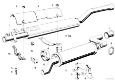 E12 525 M30 Sedan / Exhaust System Exhaust System