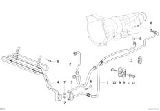 E36 325td M51 Sedan / Radiator Transmission Oil Cooling Cooling Coil