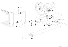 E34 525i M50 Sedan / Radiator/  Transmission Oil Cooling