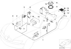 Z3 Z3 M3.2 S54 Coupe / Audio Navigation Electronic Systems Parts F Harman Kardon Top Hifi System