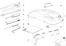 E34 518i M40 Touring / Equipment Parts/  Car Tool Tool Box