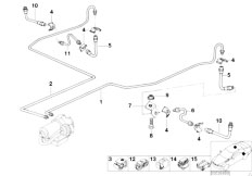 Z3 Z3 2.8 M52 Coupe / Brakes Rear Brake Pipe Asc Dsc-2