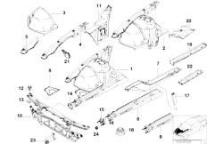 E38 735iL M62 Sedan / Bodywork/  Wheelhouse Engine Support