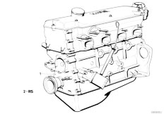 E21 316 M10 Sedan / Engine/  Short Engine