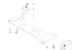 E46 320d M47 Touring / Engine And Transmission Suspension Gearbox Suspension