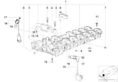 E36 M3 3.2 S50 Cabrio / Engine/  Cylinder Head Intermediate Housing