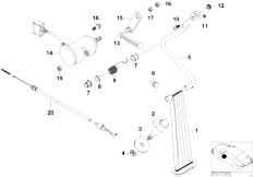 E36 M3 3.2 S50 Sedan / Pedals Acc Pedal Acceler Pedal Assy Potentiom-2