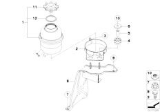 E88 135i N54 Cabrio / Steering Oil Carrier Single Parts