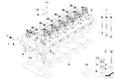 E61 525i N52 Touring / Engine/  Cylinder Head Attached Parts