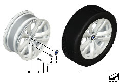 F02 730Ld N57 Sedan / Wheels/  Bmw La Wheel Double Spoke 234