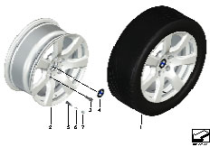 F02 730Ld N57 Sedan / Wheels/  Bmw La Wheel Star Spoke 233